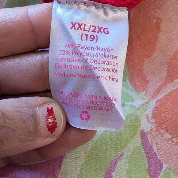 NWT No Boundaries Red Long Sweater Long Sleeve Junior XXL 19 (Women Medium) - Picture 10 of 12